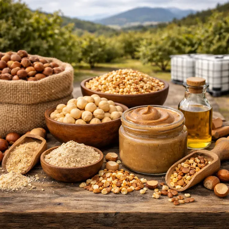 A serious procurement partner for bulk hazelnuts and hazelnut ingredients illustration